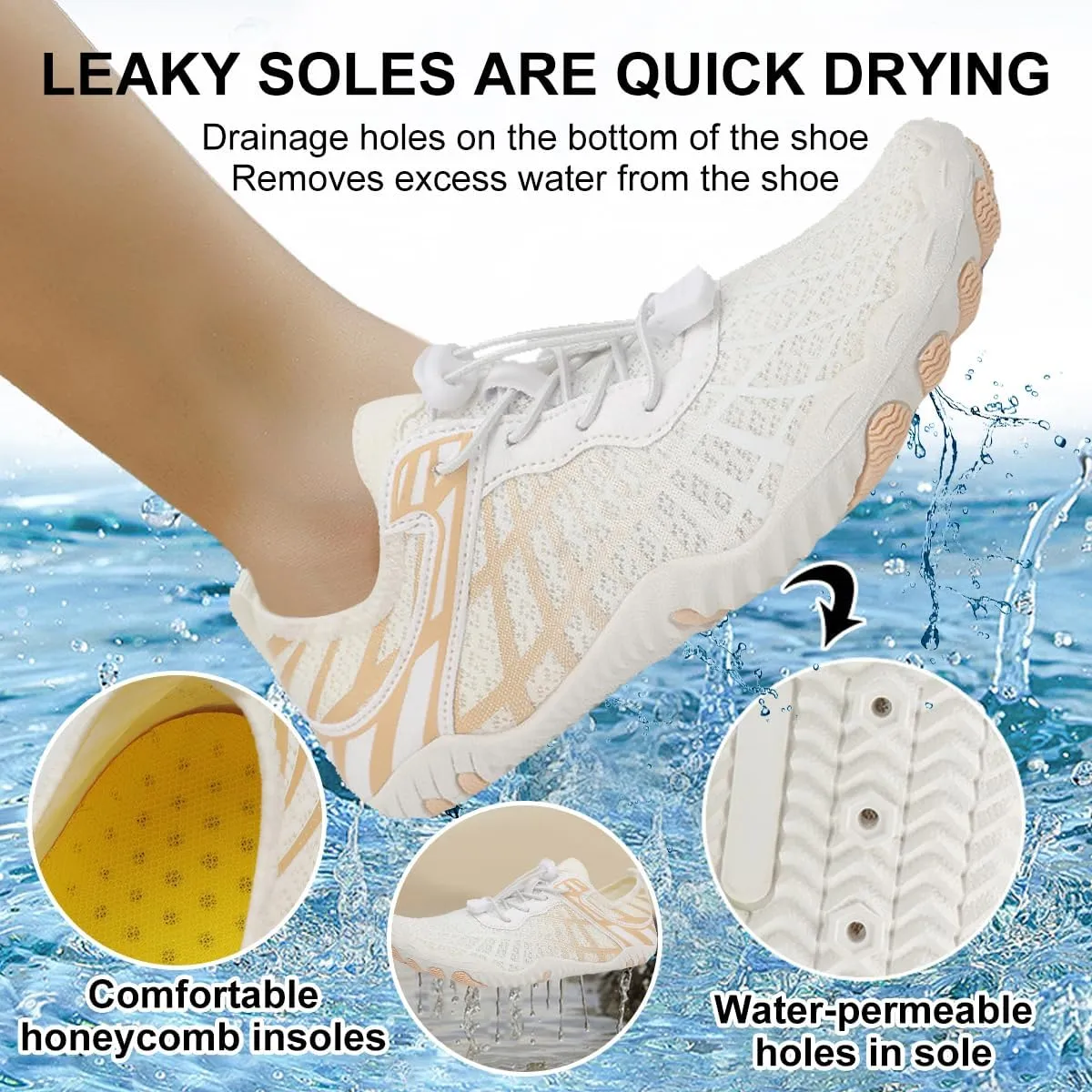 Hiking Footwear Barefoot Shoes Womens,Pro-Healthy&Non-Slip Water Shoe for Women Men, Wide Toe Running Shoes Boots Sneakers Unisex
