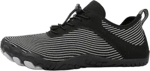 Hiking Shoes Womens Comfortable Quick-Dry Water Sports Barefoot Shoes Healthy & Non-Slip Barefoot Footwear Wide Toe Box Sneakers Sport Riding Gym Workout Running Shoe Black