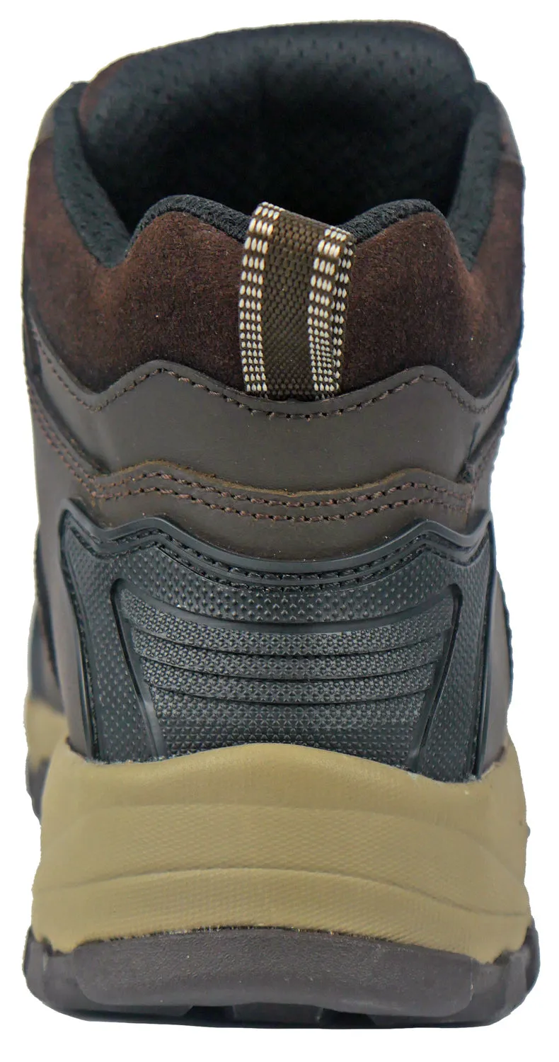 Hoss Boots Mens Frontier Composite Toe WP PR Brown Leather Work Shoes