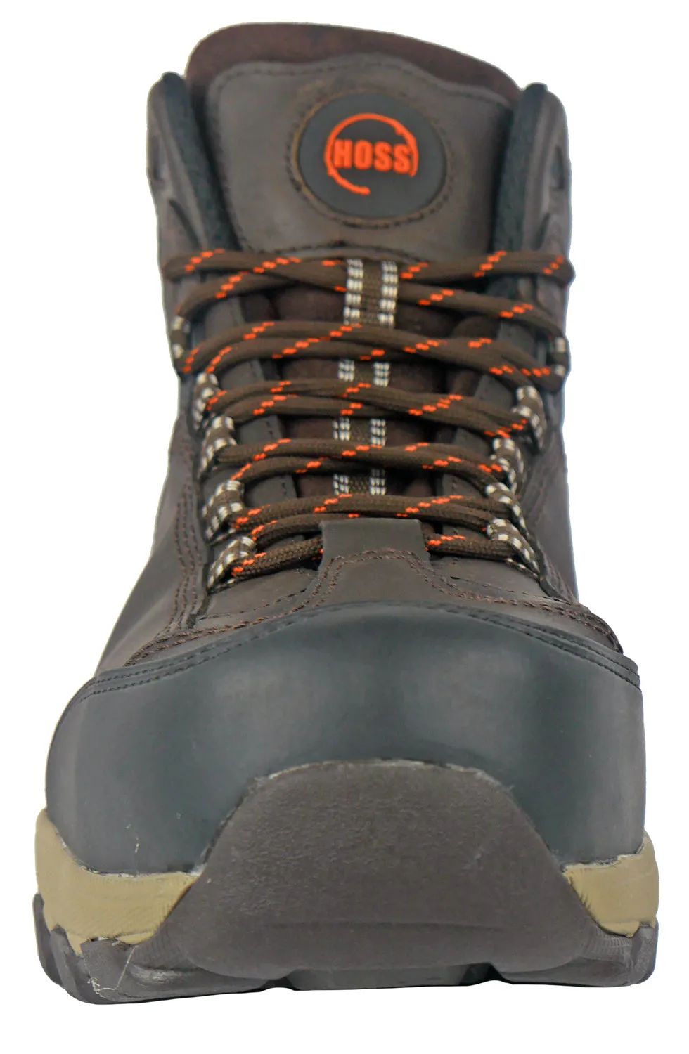 Hoss Boots Mens Frontier Composite Toe WP PR Brown Leather Work Shoes