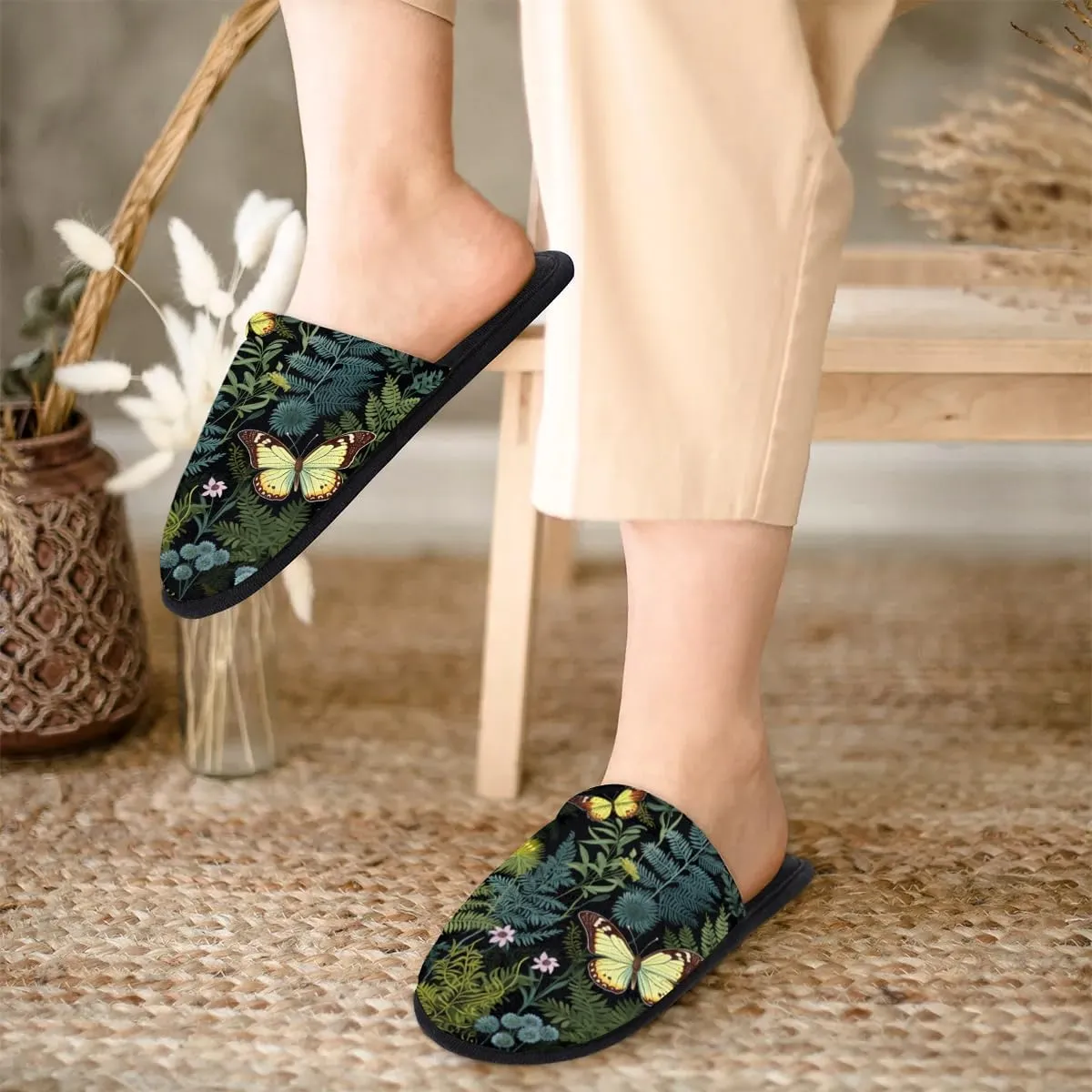 House Slippers for Women Men Soft Cozy Non Slip Lightweight Winter House Shoes for Indoor Outdoor