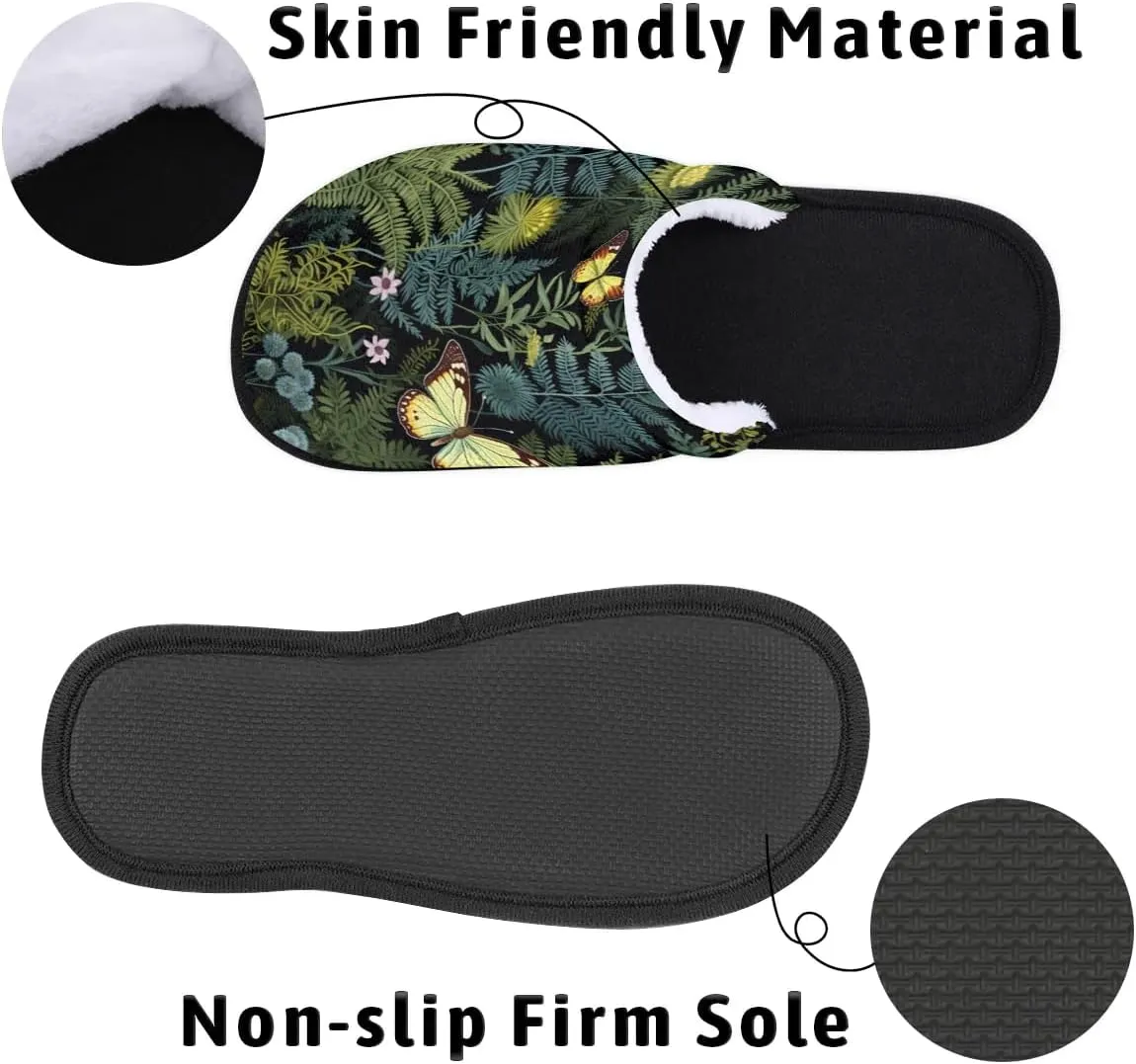 House Slippers for Women Men Soft Cozy Non Slip Lightweight Winter House Shoes for Indoor Outdoor