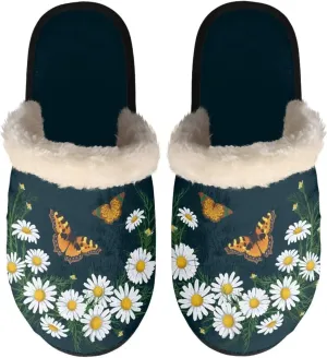 House Slippers Indoor Unisex Memory Foam Slippers Shoes with Soft Sole Slip On for Indoor/Outdoor Home Cotton Slippers Female Winter Lovely