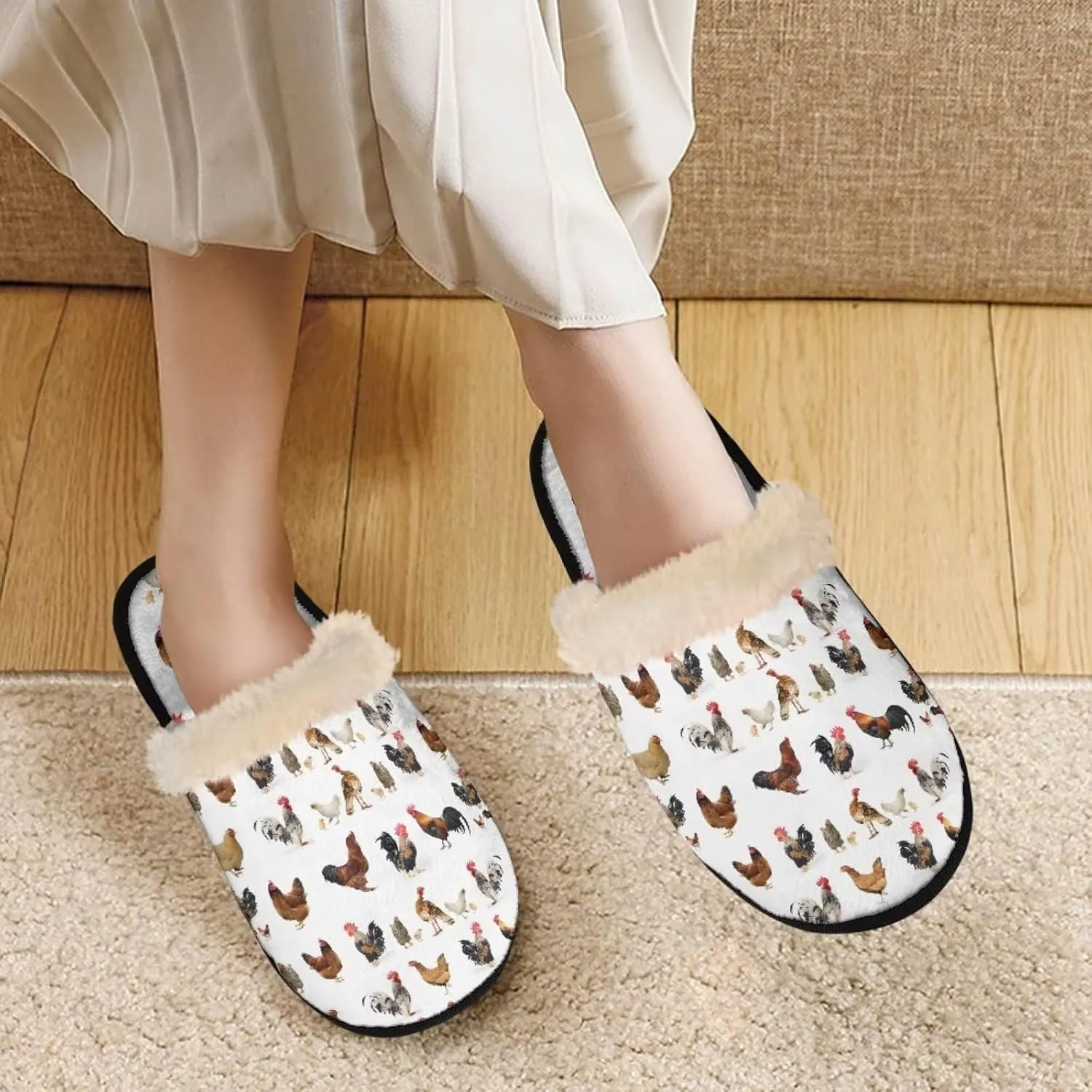 House Slippers Indoor Unisex Memory Foam Slippers Shoes with Soft Sole Slip On for Indoor/Outdoor Home Cotton Slippers Female Winter Lovely