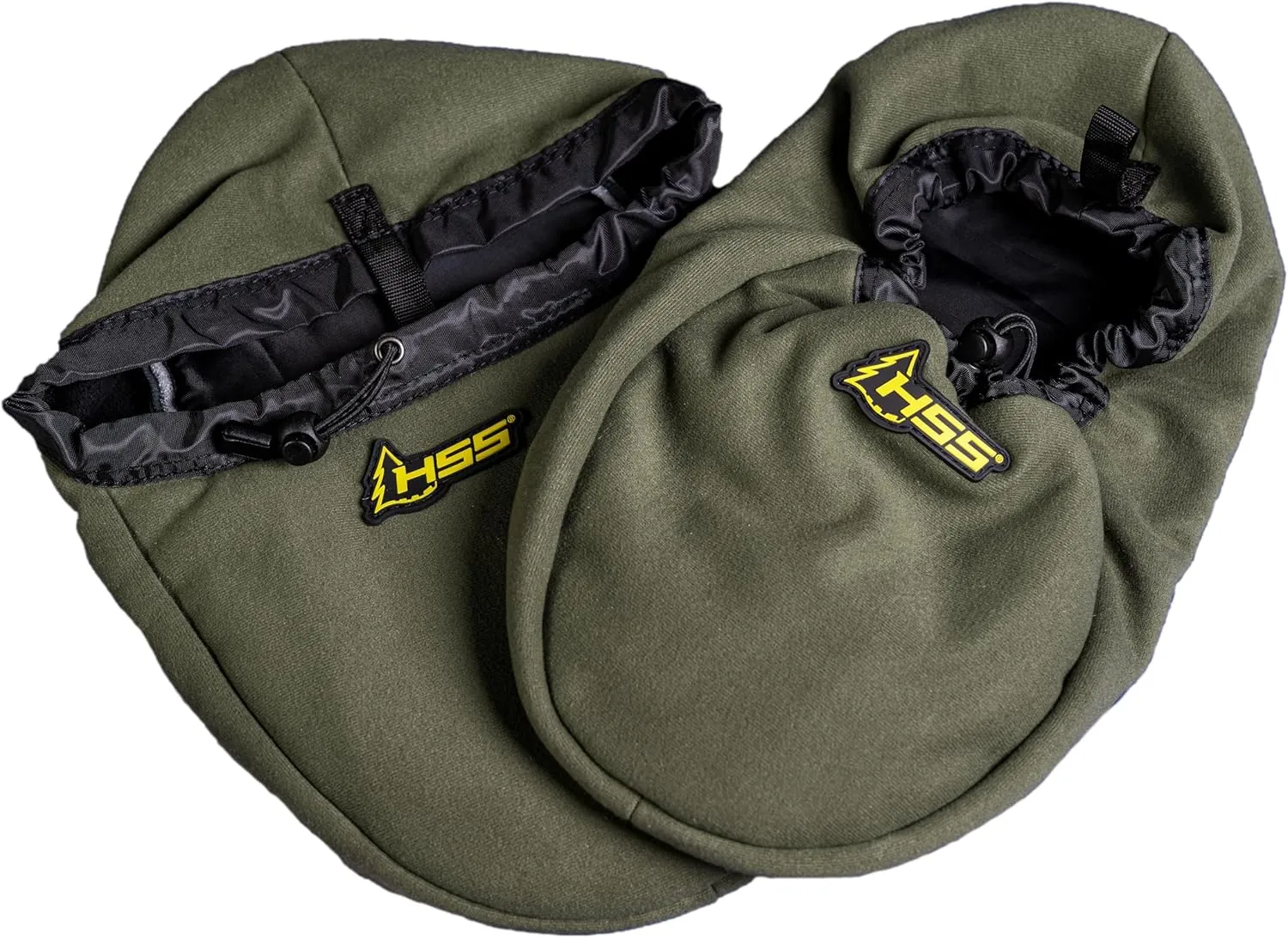Hunter Safety System Boot Muff: Essential Cold Weather Gear for Hunting or Fishing - Polar Fleece Feet Warmer with Zippered Pockets and Heel Strap - Top Hunting Accessories for Comfort & Protection