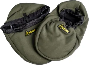 Hunter Safety System Boot Muff: Essential Cold Weather Gear for Hunting or Fishing - Polar Fleece Feet Warmer with Zippered Pockets and Heel Strap - Top Hunting Accessories for Comfort & Protection