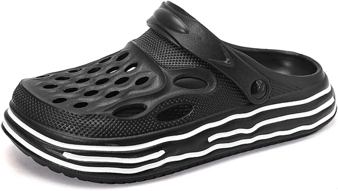 HYDLONGR Men's Women's Summer Lightweight Breathable Garden Shoes Hole Sandals Clogs Shoes