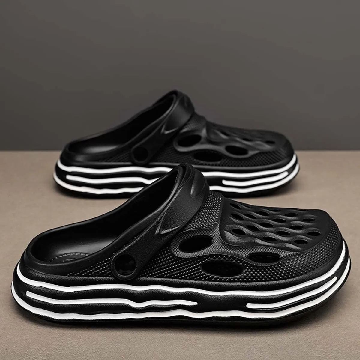 HYDLONGR Men's Women's Summer Lightweight Breathable Garden Shoes Hole Sandals Clogs Shoes