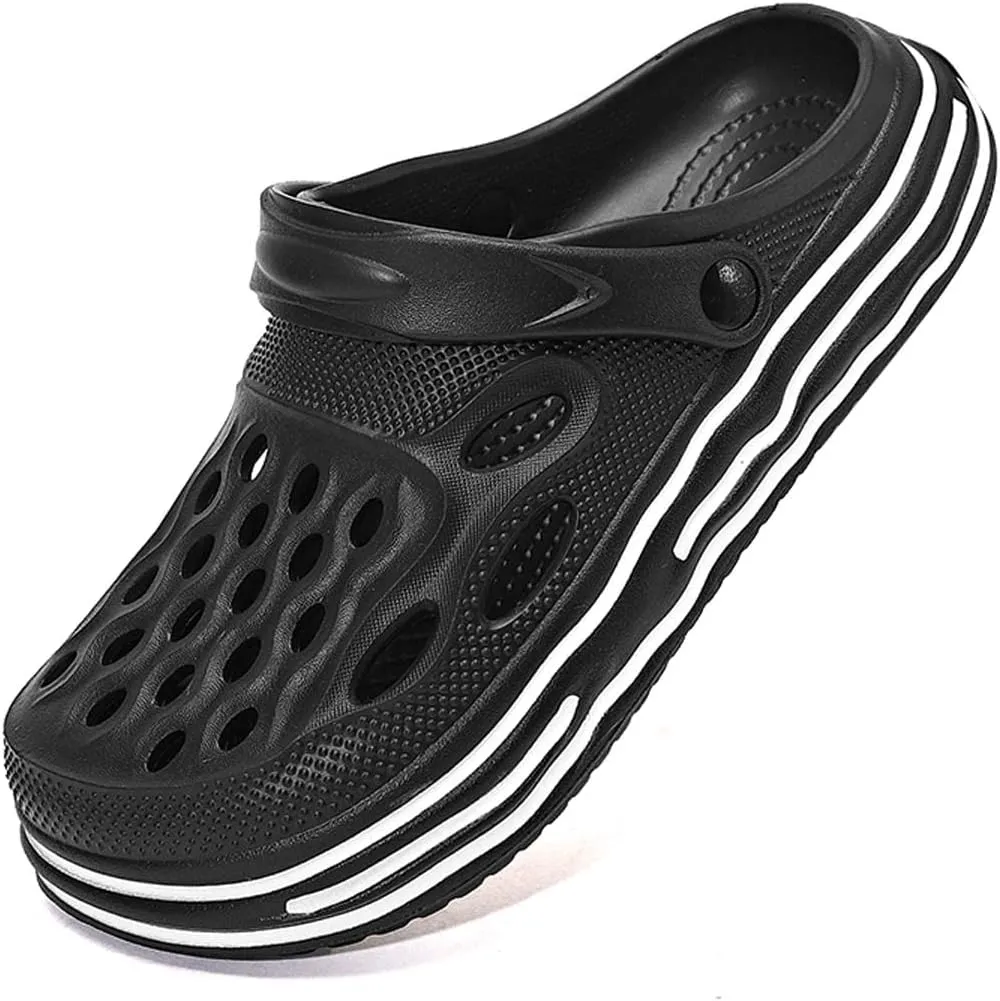 HYDLONGR Men's Women's Summer Lightweight Breathable Garden Shoes Hole Sandals Clogs Shoes