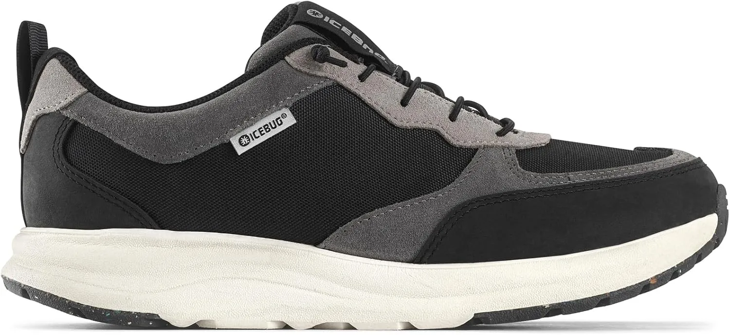 Icebug Norna RB9X – Comfortable Leather Sneaker for Women & Men, Water-Repellent Nubuck, Slip-Resistant RB9X Sole