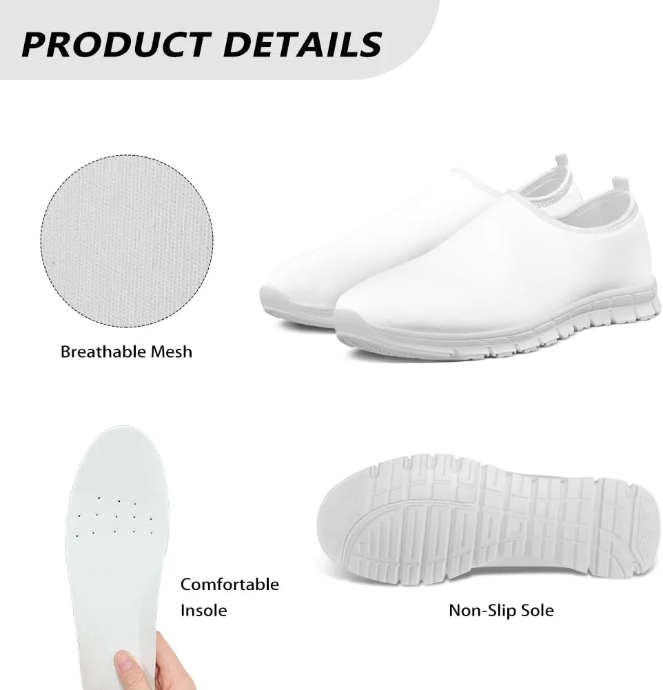 Indoor Outdoor Gym Sneakers Casual House Shoes for Women Classic Soft Breathable and Sweat-Absorbing Walking Loafers for Athletic Size 5.5-11.5 Black Sole