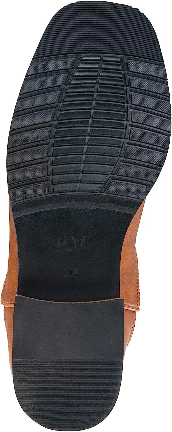 IUV Cowboy Boots For Men Wide Western Boot Traditional American Flag Retro Square Toe Country Work Boots