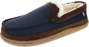 IZOD Men Classic Moccasin Slipper - Warm, Soft, Slip On