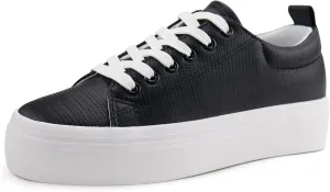 JABASIC Women Lace Up Platform Sneakers Comfortable Casual Fashion Sneaker Walking Shoes