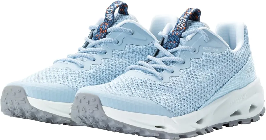 Jack Wolfskin Women's Prelight Vent Low W Running Shoes, Trainers for Women, soft blue, 8 Women