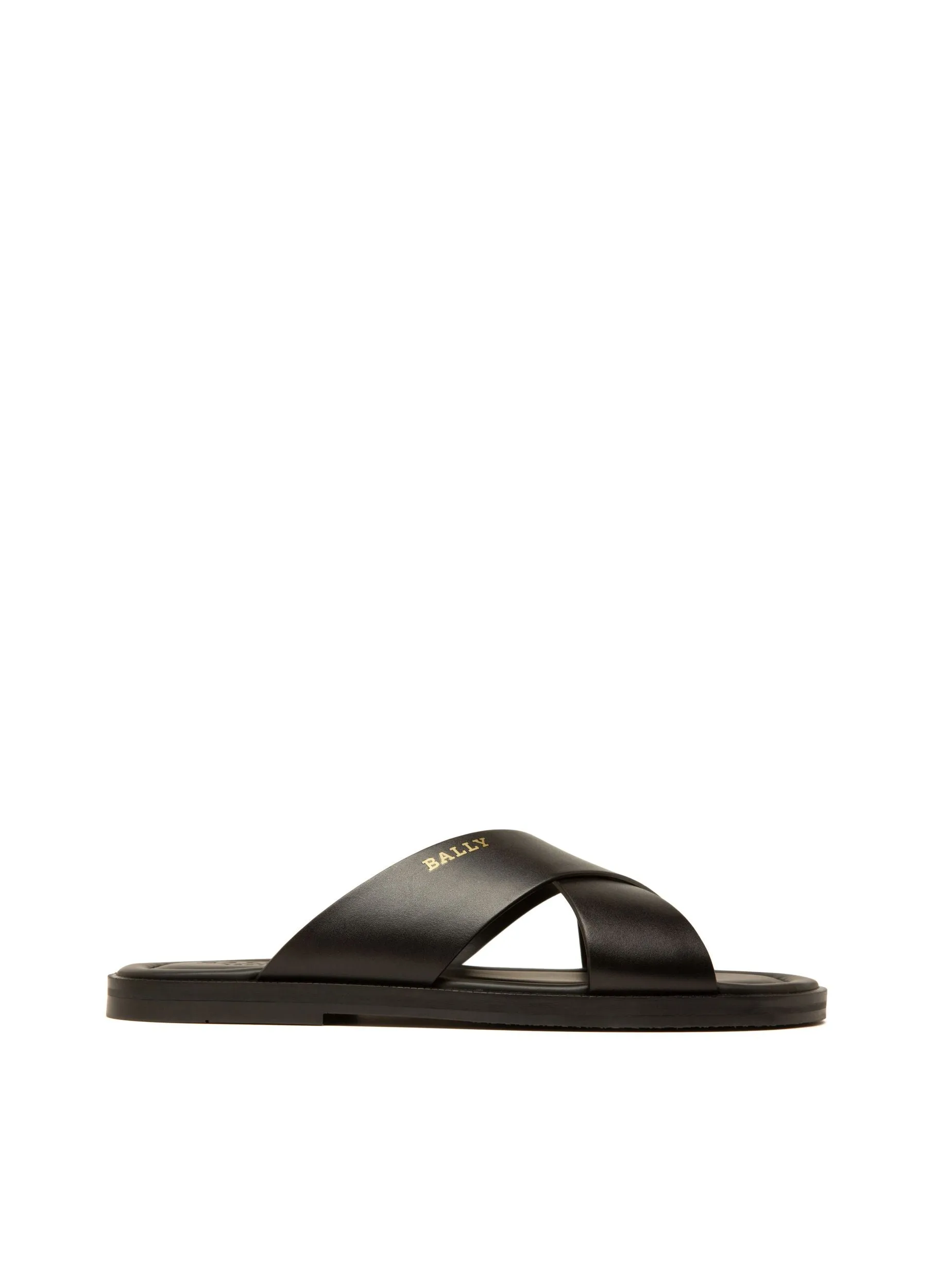 Jair Leather Sandals In Black