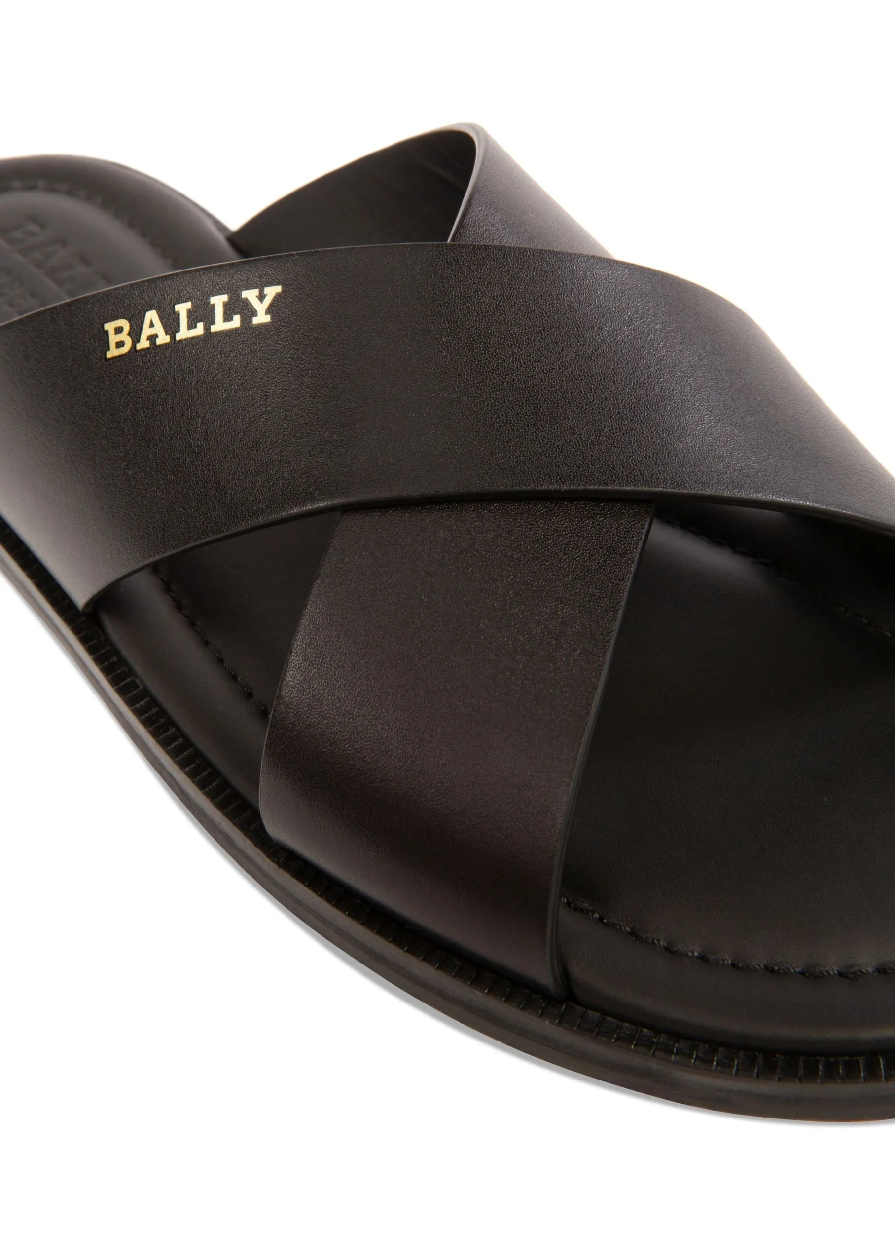 Jair Leather Sandals In Black