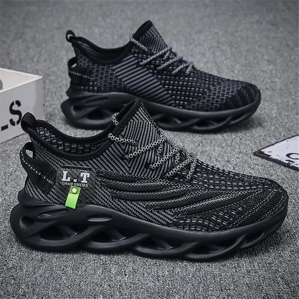 Jakcuz Big Size Mens Slip on Fashion Sneakers Lightweight Breathable Mesh Gym Casual Sport Walking Shoes