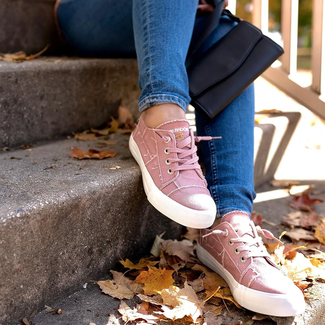 JENN ARDOR Slip On Canvas Shoes for Women Low Top Fashion Sneakers Comfortable Walking Flats
