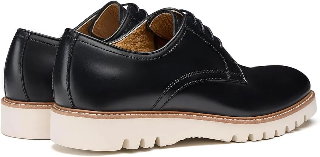 Jepsengord Men's Dress Shoes Genuine Italian Cowhide Leather Casual Oxford Derby Sneakers Comfortable Formal Shoes