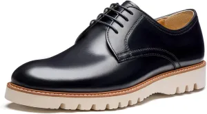 Jepsengord Men's Dress Shoes Genuine Italian Cowhide Leather Casual Oxford Derby Sneakers Comfortable Formal Shoes