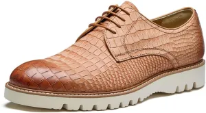 Jepsengord Men's Dress Shoes Genuine Italian Cowhide Leather Casual Oxford Derby Sneakers Comfortable Formal Shoes