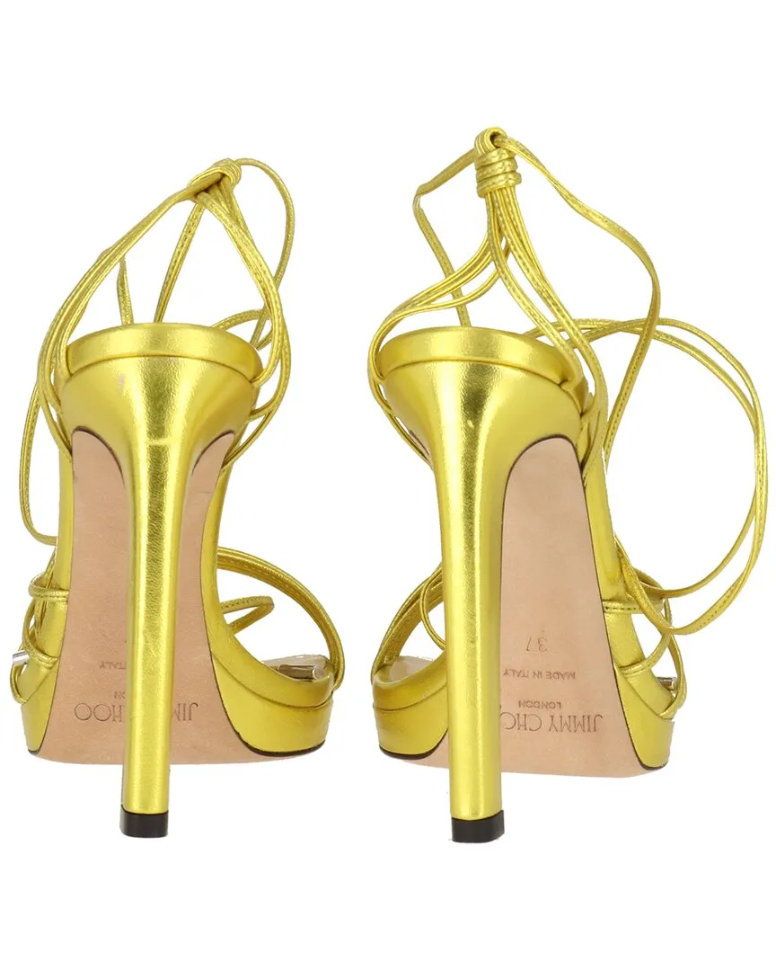 Jimmy Choo Antia PF 120 Leather Sandal
