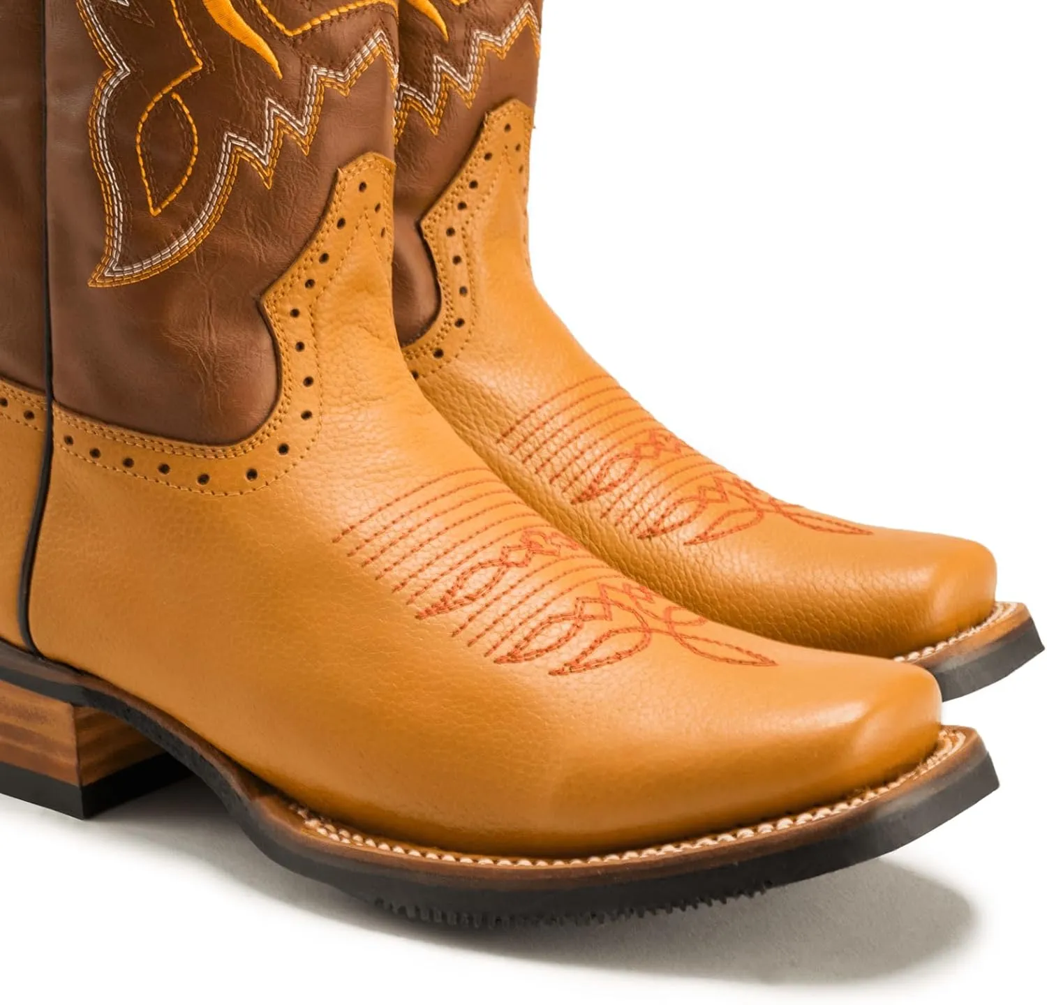 Joe Boots VE030 Men's Western Boots: Square Toe Cowboy Boots & Rodeo Boots in Genuine Leather