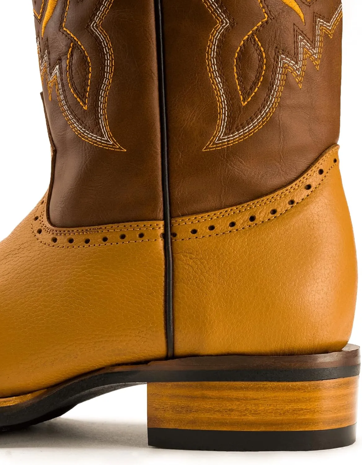 Joe Boots VE030 Men's Western Boots: Square Toe Cowboy Boots & Rodeo Boots in Genuine Leather