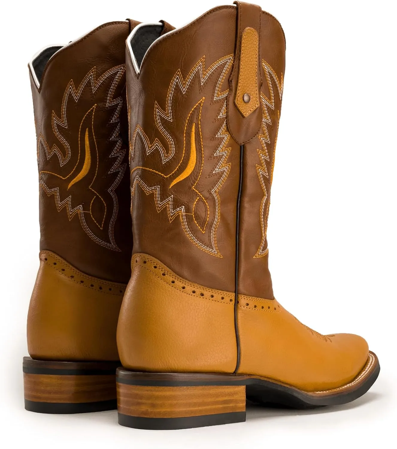 Joe Boots VE030 Men's Western Boots: Square Toe Cowboy Boots & Rodeo Boots in Genuine Leather