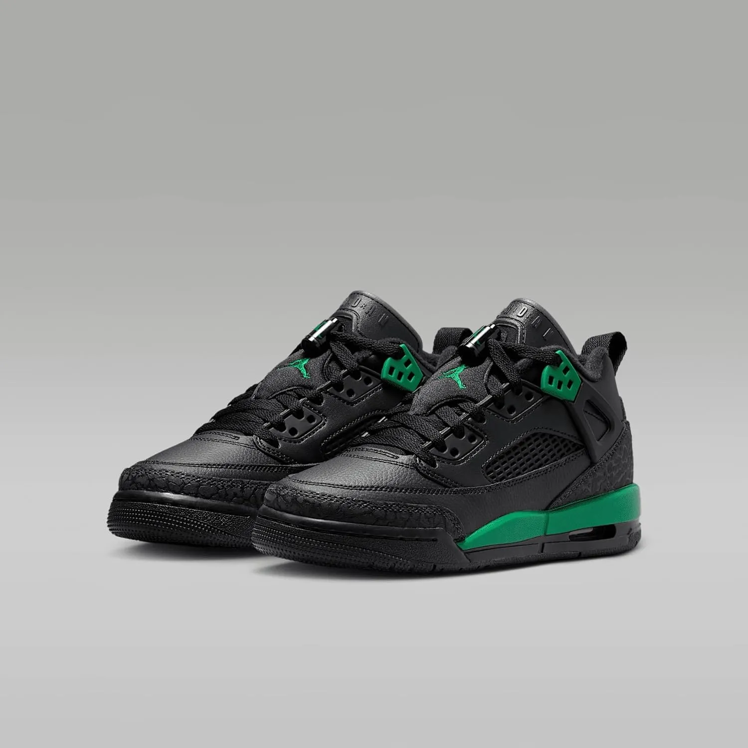 Jordan Spizike Low Big Kids' Shoes (FQ3950-003, Black/Anthracite/Pine Green)