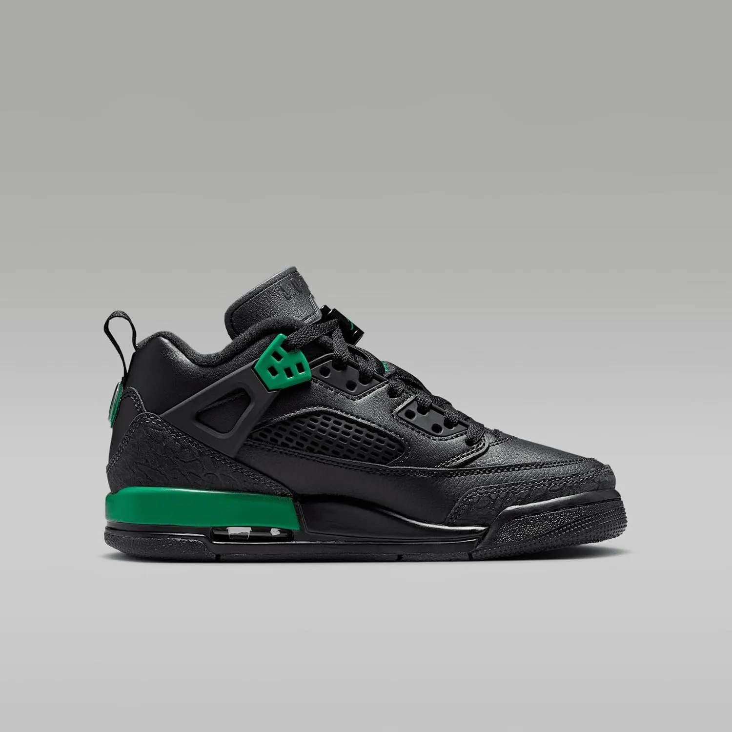 Jordan Spizike Low Big Kids' Shoes (FQ3950-003, Black/Anthracite/Pine Green)