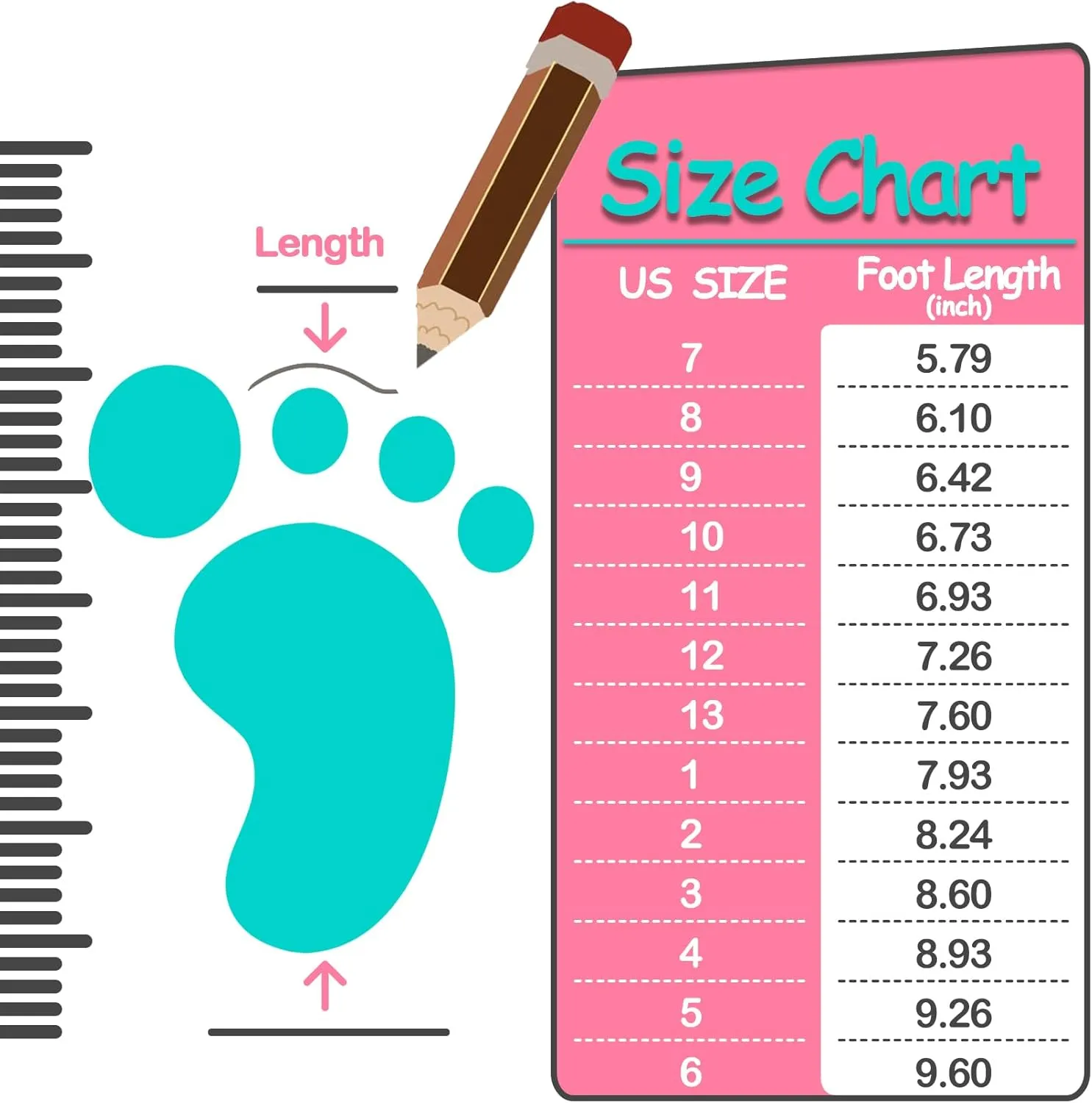 K KomForme Kids Girls & Boys Rain Boots with Easy-on Handles Waterproof Outdoors