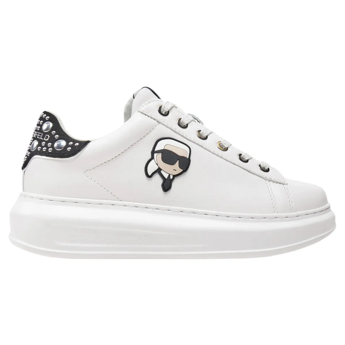 Karl Sneaker Ladies Sneaker Kapri Mirror Stud White