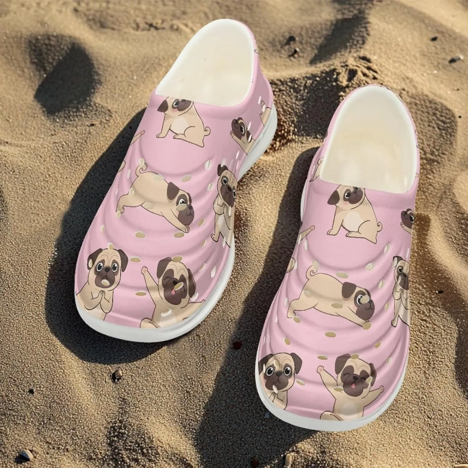 Kids Cartoon Water Shoes Girls Boys Slip-On Sneakers Soft Breathable Garden Sandals for Outdoor Indoor