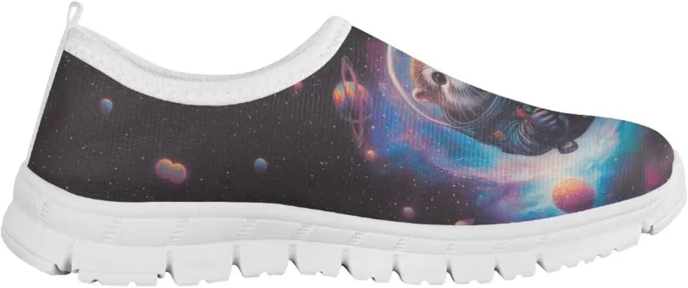 Kids School Running Athletic Shoes Girls Slip On Sneakers for Travel