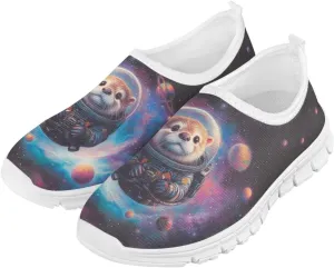Kids School Running Athletic Shoes Girls Slip On Sneakers for Travel