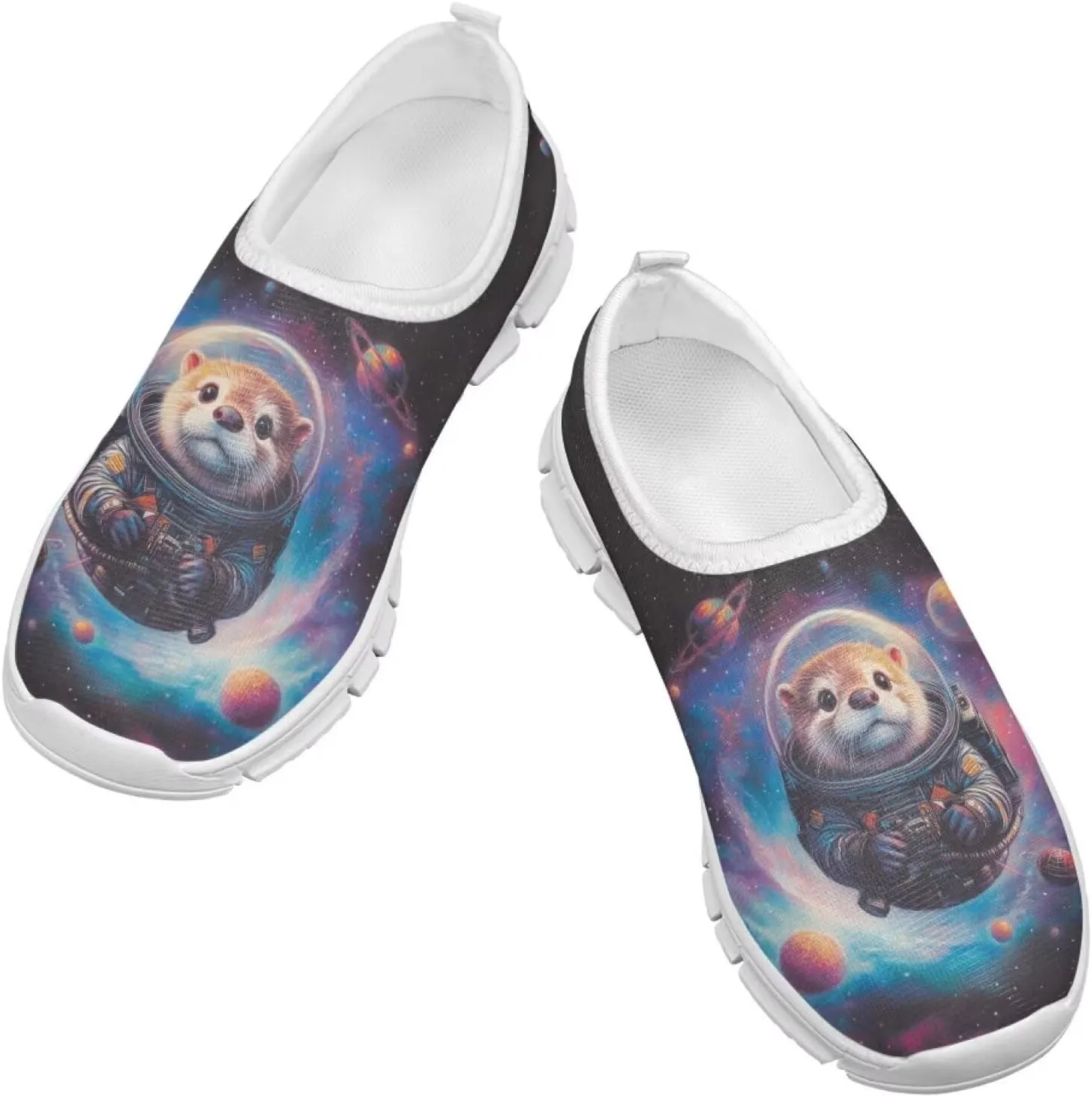 Kids School Running Athletic Shoes Girls Slip On Sneakers for Travel
