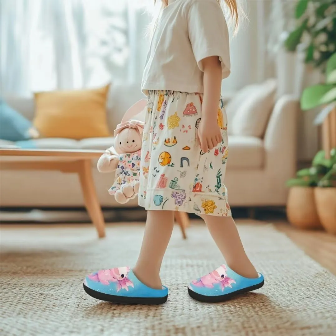 Kids Slippers Girls Winter Soft Fuzzy House Shoes Home Bedroom Slippers Warm Slip On