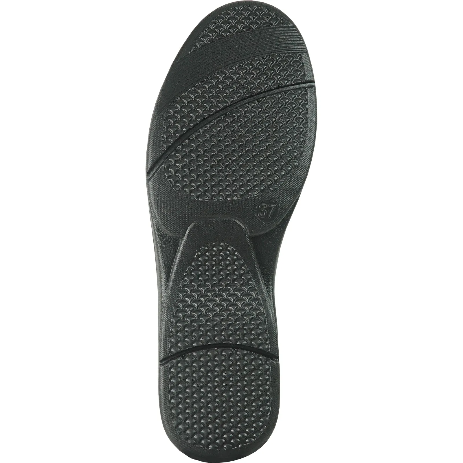 KOZI Women Comfort Casual Shoe OY8203 Wedge Mary Jane Black