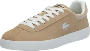 Lacoste Men's BASESHOT Sneaker, LT BRW/Off WHT, 12