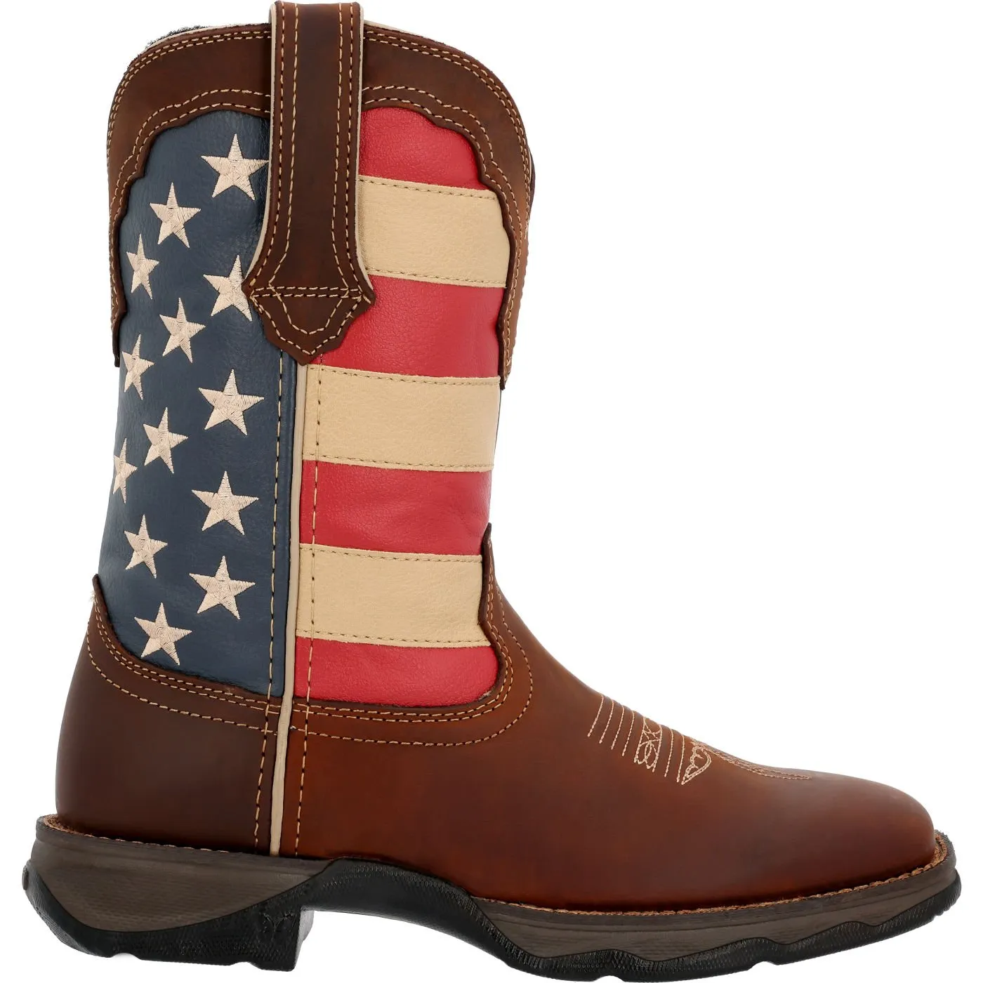 Lady Rebel by Durango Patriotic Women's Pull-on Western Flag Boot