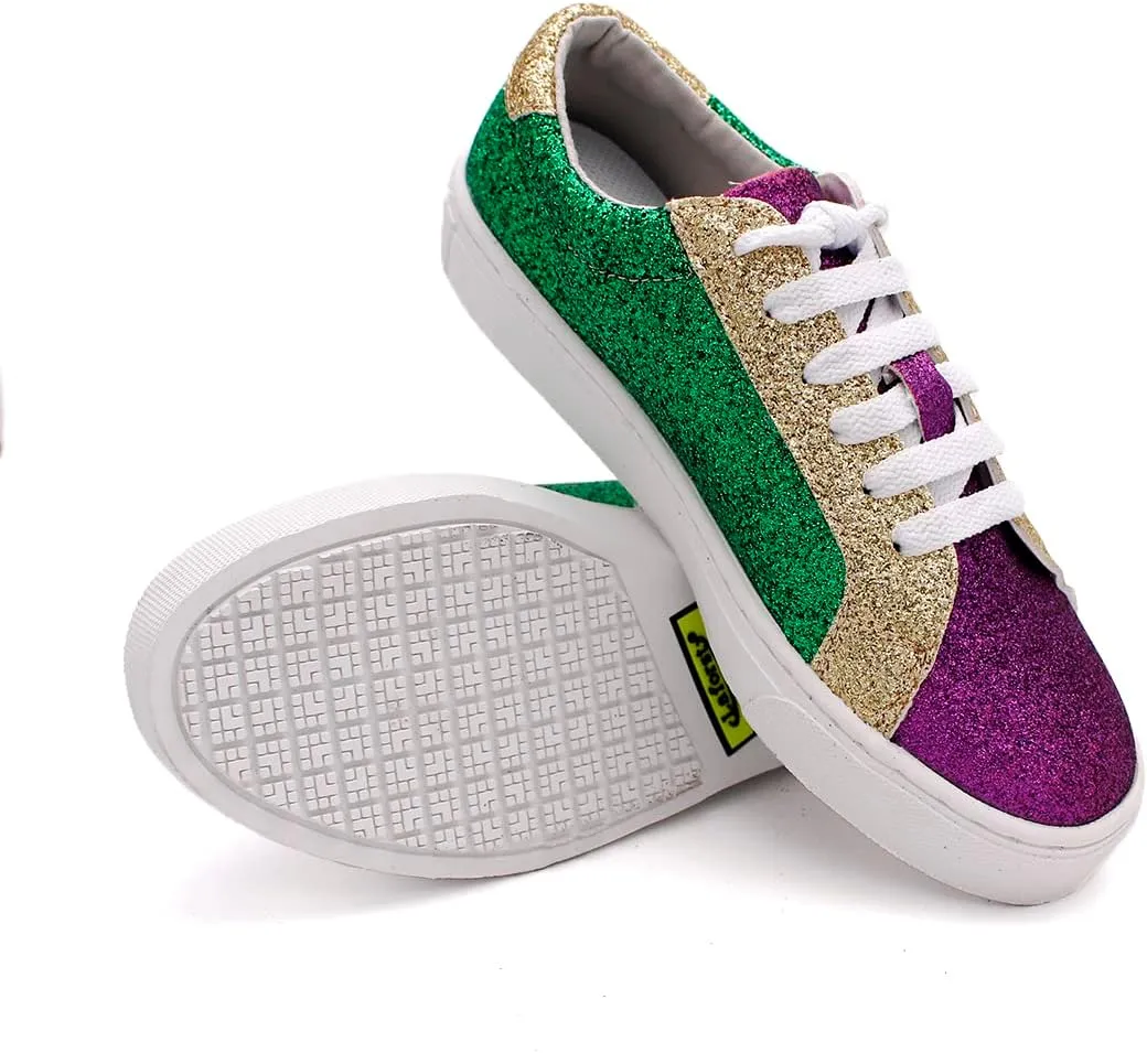 Laforst Women's Shiny Glitter Nonslip Comfortable Sneaker