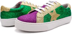 Laforst Women's Shiny Glitter Nonslip Comfortable Sneaker