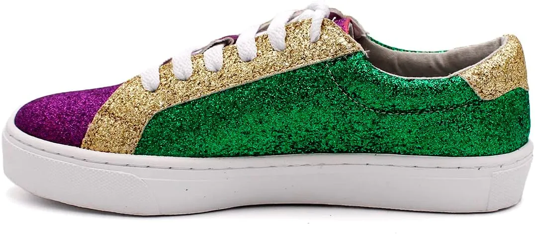 Laforst Women's Shiny Glitter Nonslip Comfortable Sneaker