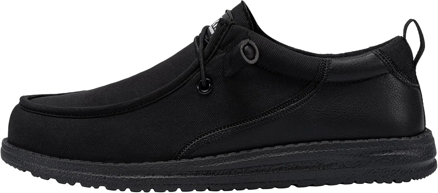 LARNMERN Steel Toe Slip On Work Shoes Mens Safety Sneakers Walking Shoe Lightweight Steel Toe Loafers