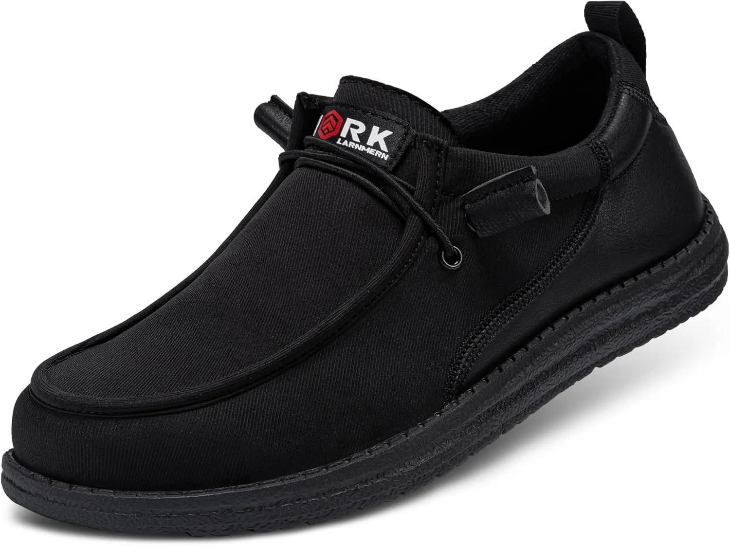 LARNMERN Steel Toe Slip On Work Shoes Mens Safety Sneakers Walking Shoe Lightweight Steel Toe Loafers