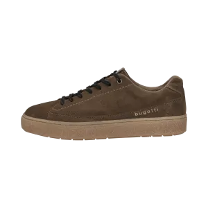 Leder Schnürer taupe