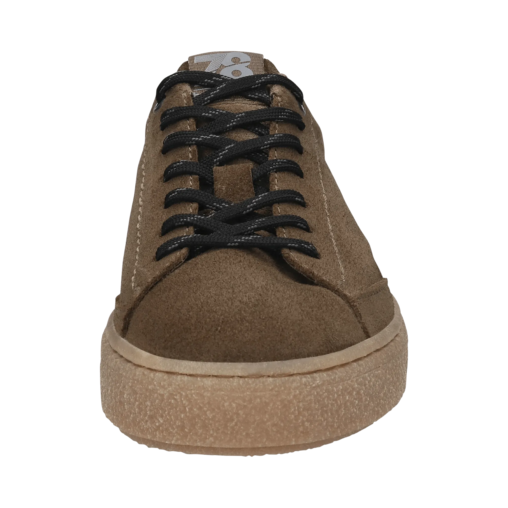 Leder Schnürer taupe