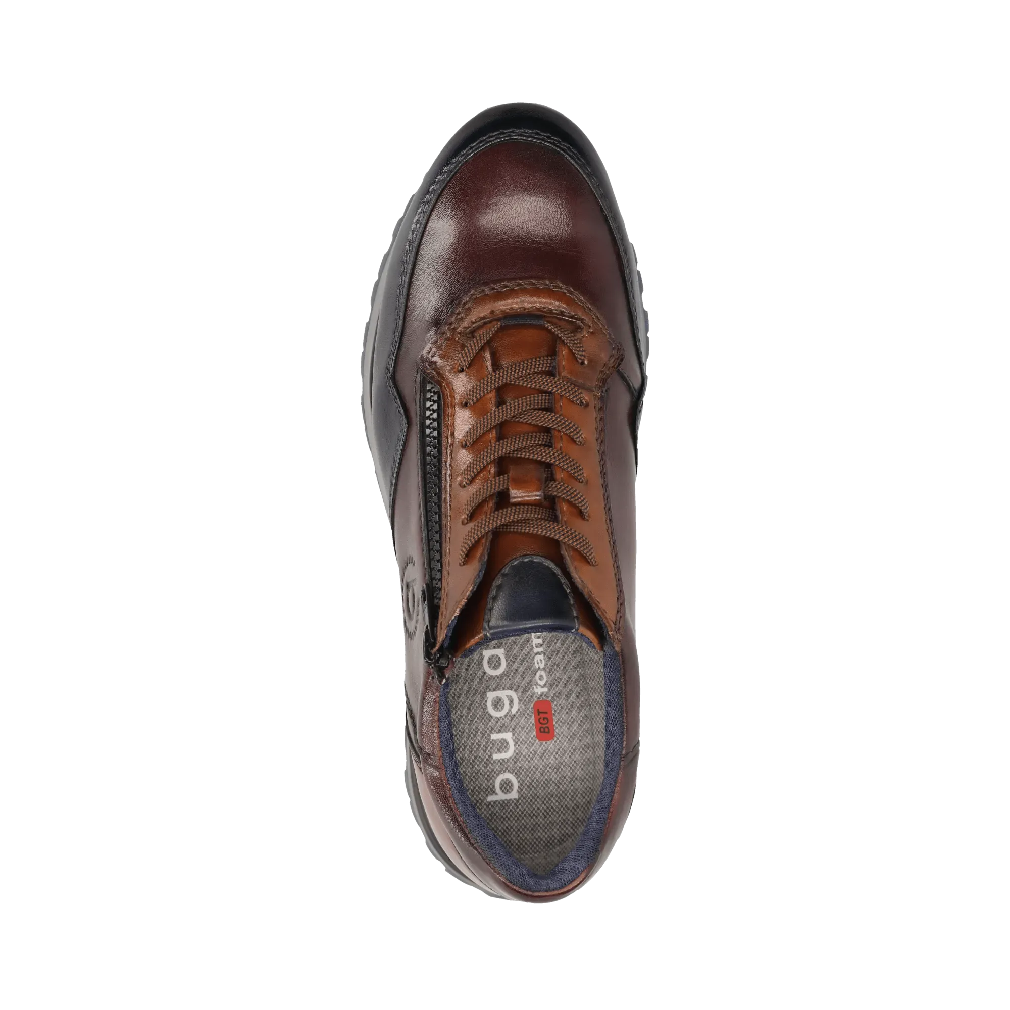 Leder Sneaker dunkelblau